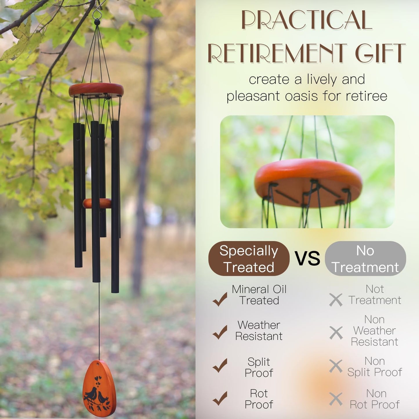 Wedding Gifts for Couple 2025,Married Gifts for Newlywed Mr. and Mrs. Wind Charms,Wedding Wind Chime,Engagement Gift idea for Couple Home