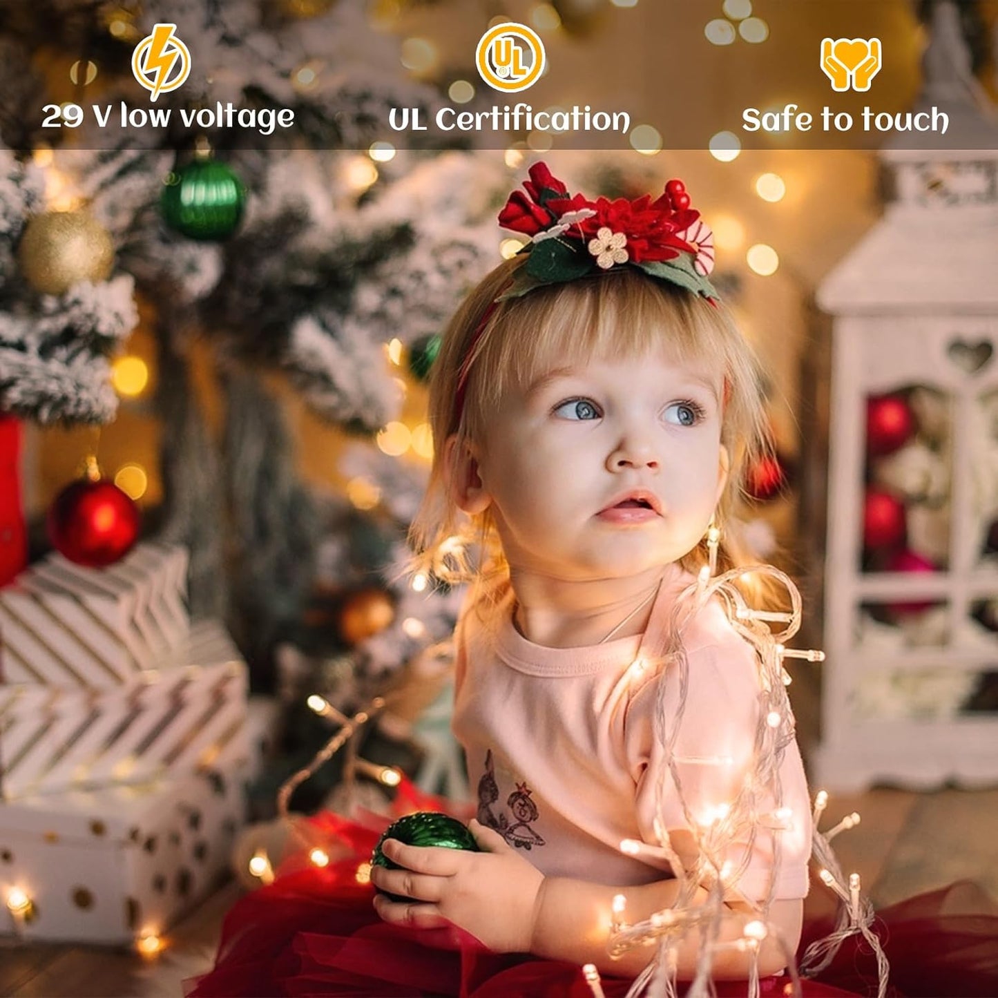 99ft Icicle Lights for Outside, Warm White Christmas Outdoor Indoor, 1216 LED Twinkle Strings with 228 Drops for Thanksgiving Room Home Wall Bedroom Window Decorations