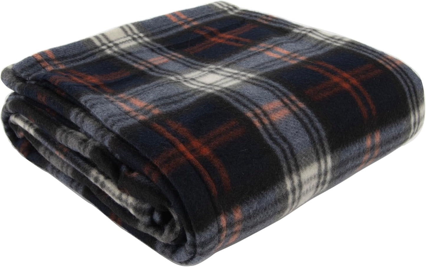 50x60 Throw Blankets, Plaid Fleece Throw Blankets for Bedroom, Couch, Livingroom, Chair, Pets, Outdoors