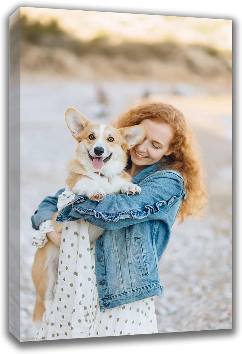 Custom Canvas Prints with Your Photos Custom Wall Art Personalized Canvas Pictures for Pet/Family Gifts for Mom/Men/Women (20'' W x 24'' H)