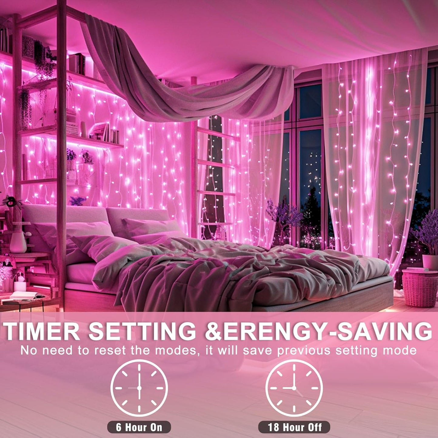 400 LED Purple String Lights, 132 FT Purple Christmas Lights Bedroom 8 Modes Plug in Waterproof Twinkle Fairy Light for Tree Christmas Halloween Thanksgiving Decorations