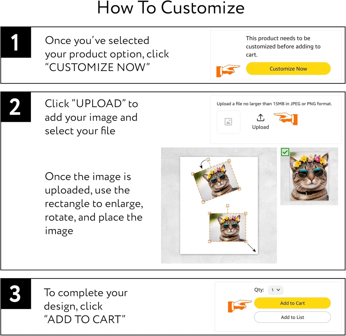 Custom Poster Print, 36x48, Upload Any Photos/Images, Personalized Photo Prints, DIY Your Own Poster, Photo to Poster Printing