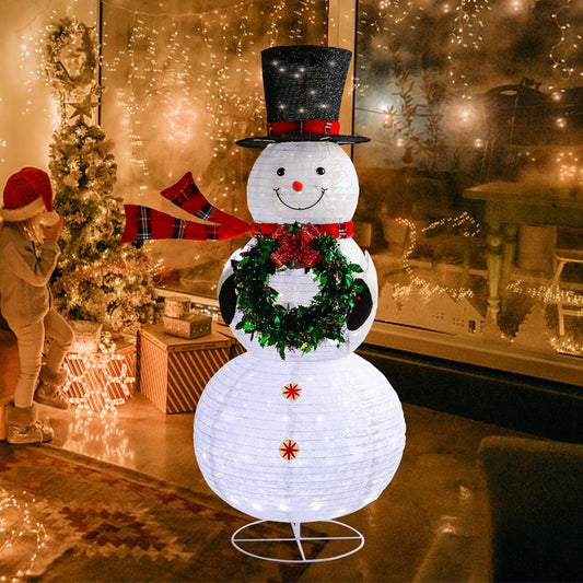Taman 6ft Christmas Lighted Snowman Decorations Lighted Up Outdoor Lighted Holiday Displays Gift for Christmas Garden Party Yard Porch Decor