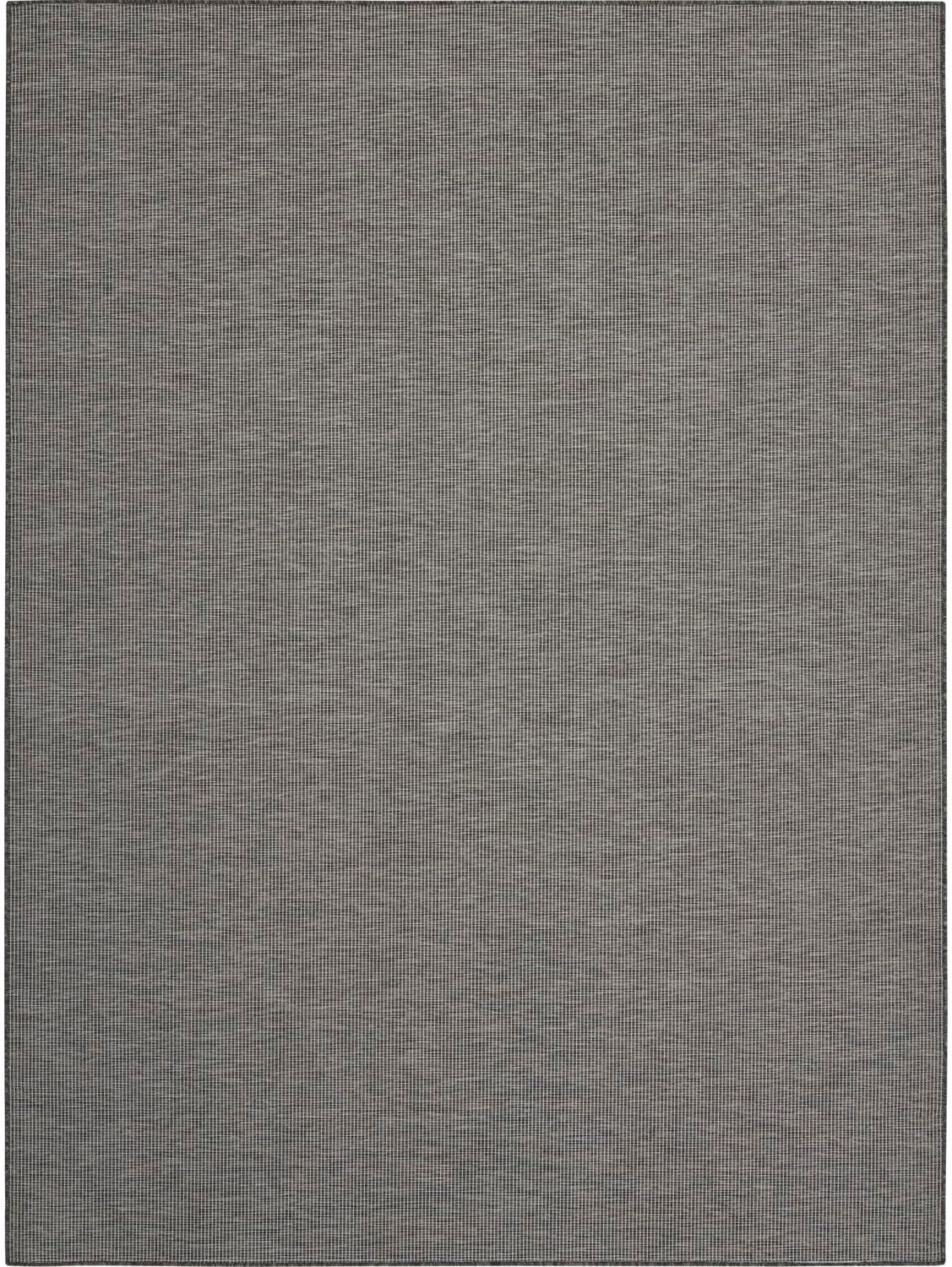 Nourison Positano Indoor-Outdoor Charcoal 7' x 10' Area Rug, Easy Cleaning, Non Shedding, Bed Room, Living Room, Dining Room, Backyard, Deck, Patio (7x10)