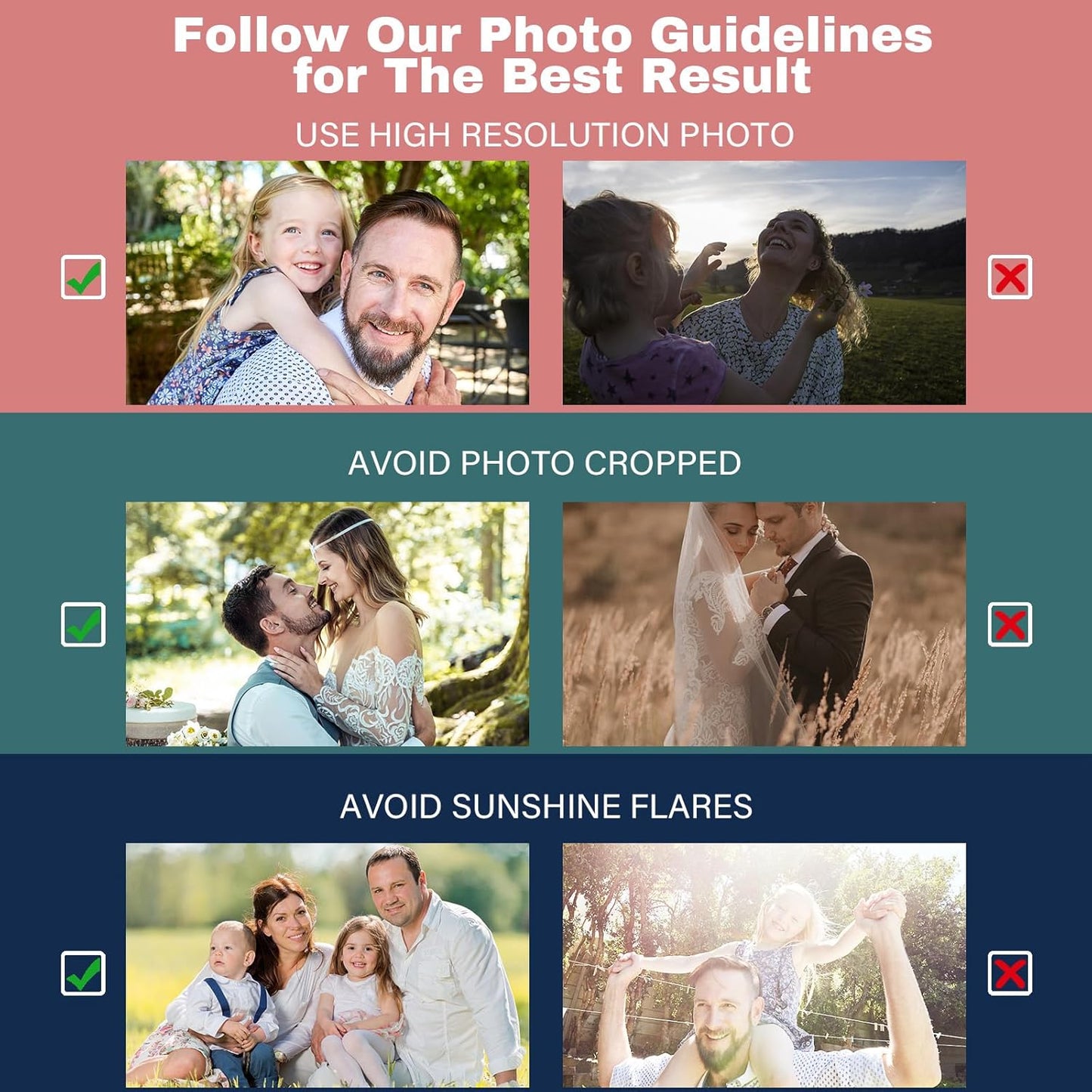 Personalized Photo Ornament 2025 Custom Picture Christmas Ornaments Personalized Xmas Tree Ornaments for Family Dad Mom Grandma Grandpa Friend