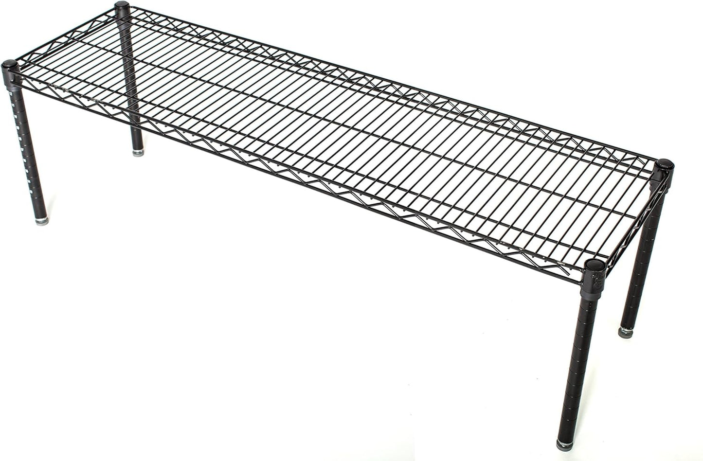 Omega Products Corporation 21" Deep x 72" Wide x 14" High Black Stationary Dunnage Rack