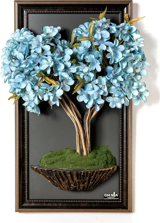 Bonsai Art Life Tree Tableau - 11 - Handmade Tree Portrait, Wall Art, Wall Decor