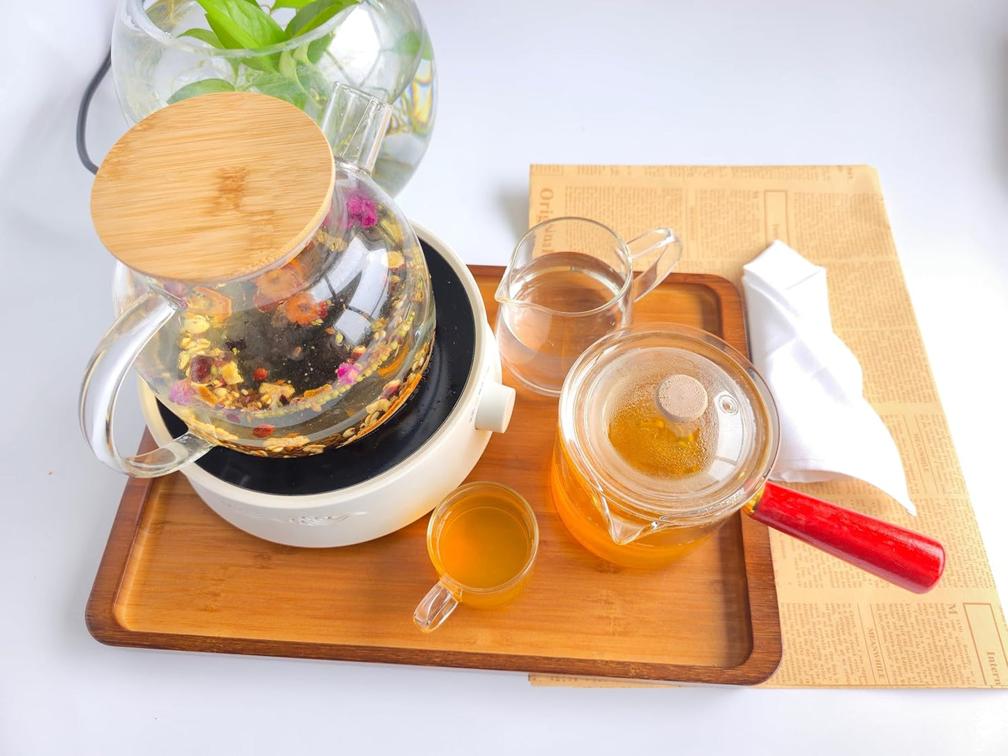 Bamboo Serving Tray – Two Sizes for Breakfast, Tea, Coffee & Snacks – Eco-Friendly Wooden Tray for Bed, Kitchen, Coffee Table, or Decorative Use