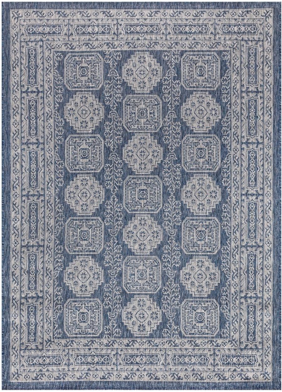 Keen Home Design Terrace Outdoor Area Rug - 6x9 Washable Indoor/Outdoor Rug for Patio, Kitchen, Balcony, Beach, Garden, Deck and Porch, Size: 6'x8'10"