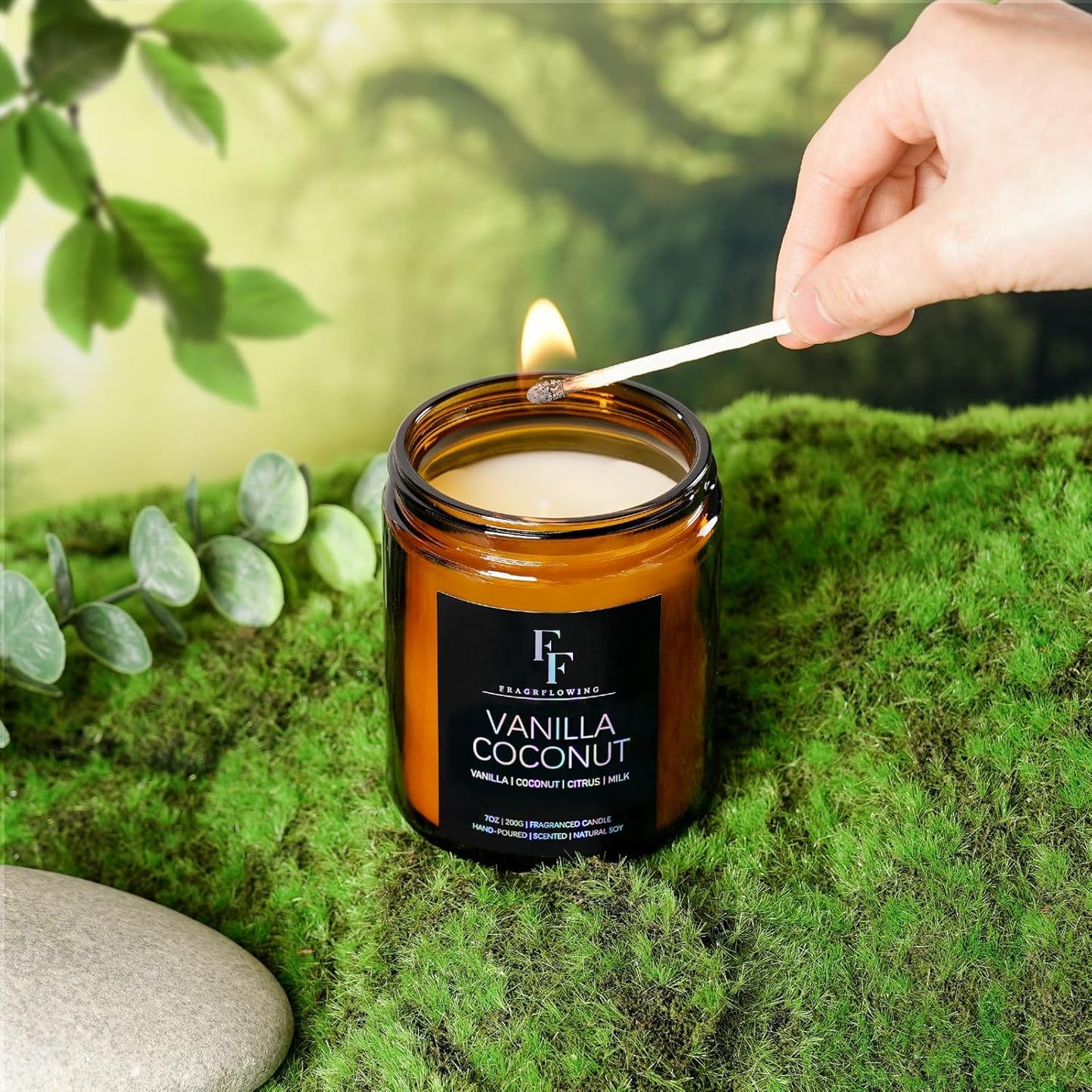 Scented Candles Set, Soy Wax Candles 6 Pack 42 Oz Aromatherapy Candles Gift Set for Women Men (Sage/Vanilla/Lemon/Sandalwood/Mint/Rose