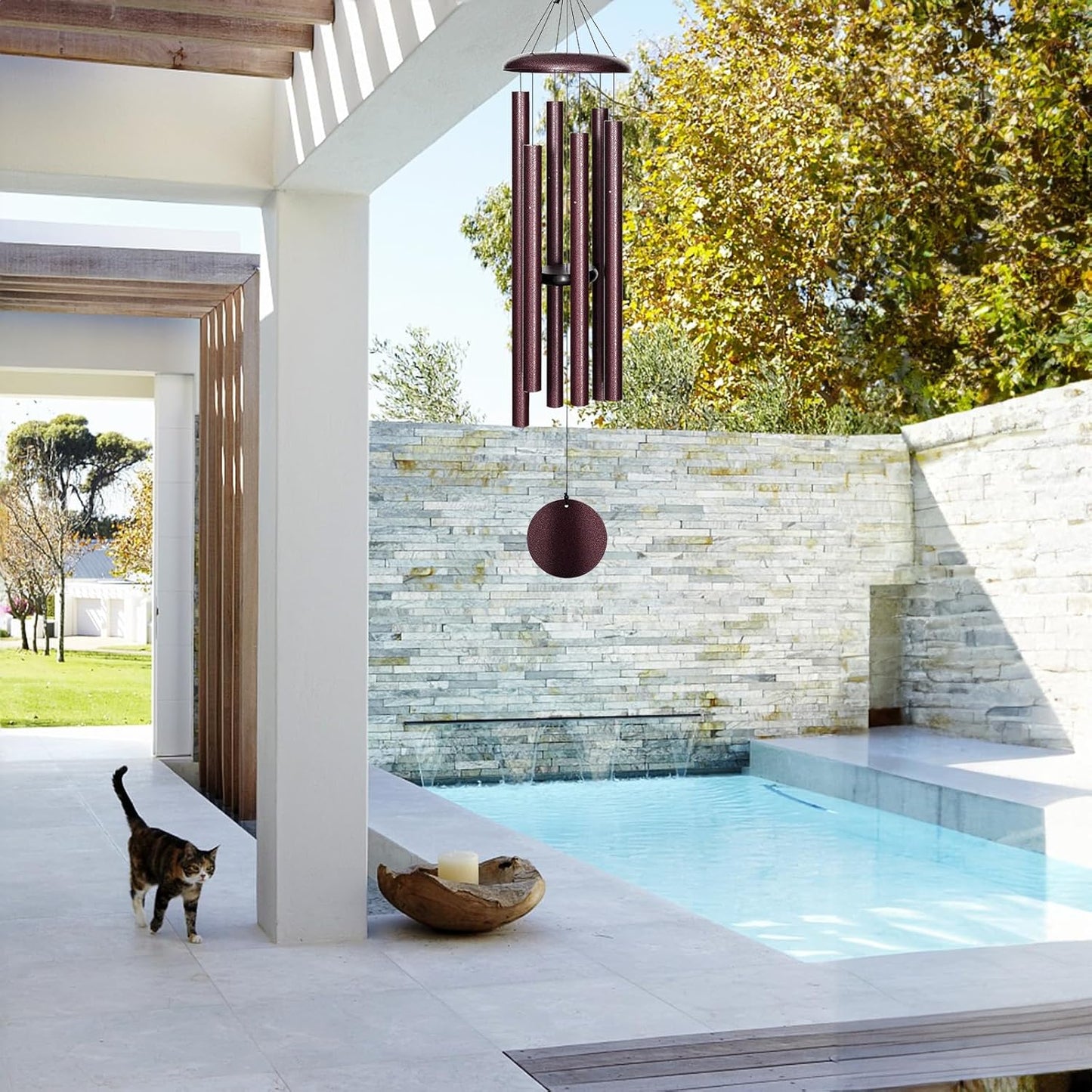 Wind Chimes for Outside Deep Tone, 38'' Large Memorial Wind Chimes Outdoor, Wind Chime Gifts for Garden Balcony Patio and Home Décor. Bronze