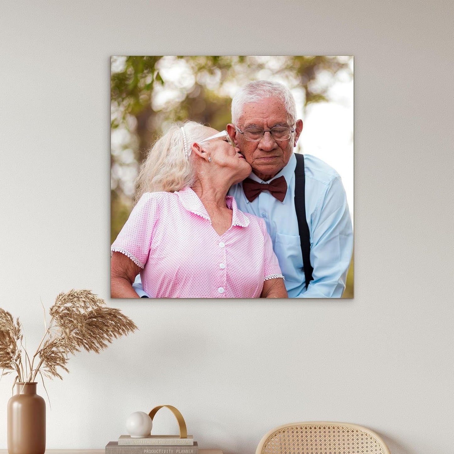 Tapuayts Personalized Custom Canvas Poster: Upload Your Image/Photo for Custom Photo-to-Poster Printing, Quality Wall Art Print (8" X 8")