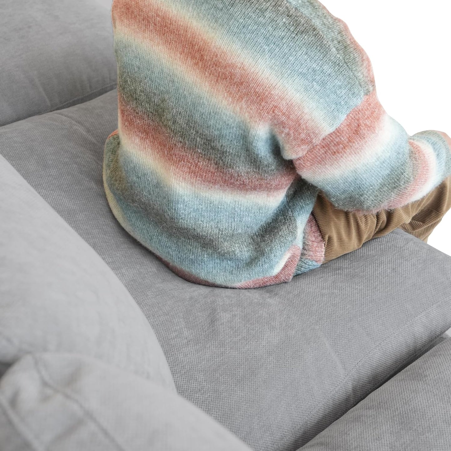 JACH U-Shaped Sectional Couches for Living Room, Cloud Sectional Couch with Deep Seat, 155.9" Modular Sofa with Chaise, Covers Removeable & Washable, Sofas Furniture for Living Room, Light Grey