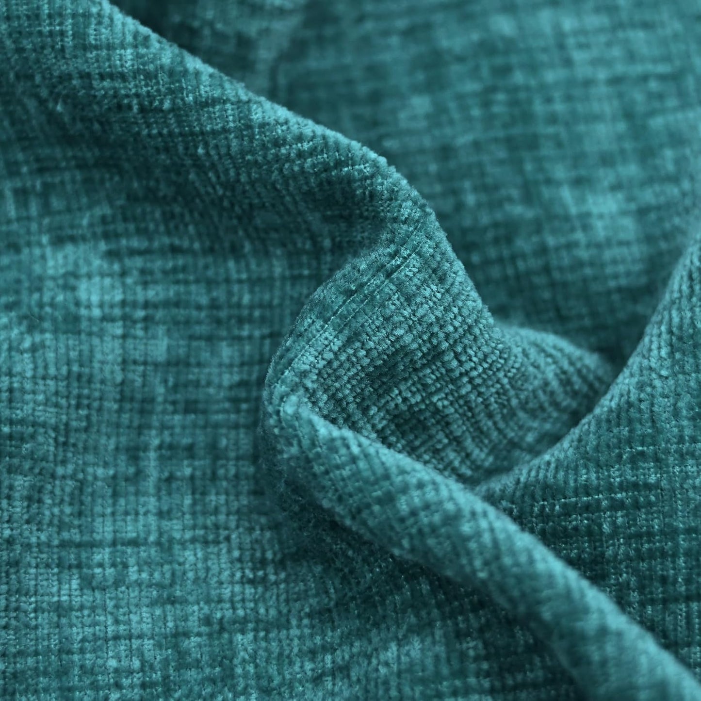 CaliTime Throw Pillow Covers Decorative 22 X 22 Inches Pack of 2 Cozy Chenille Cushion Cases for Couch Sofa Bed Living Room Home Teal