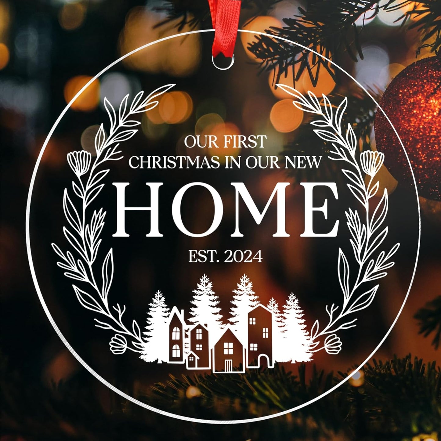 New Home Ornament 2024, Our First Christmas in Our New Home 2024, New House Gift Ideas for Couple, Welcome Home Gifts, Housewarming Gifts