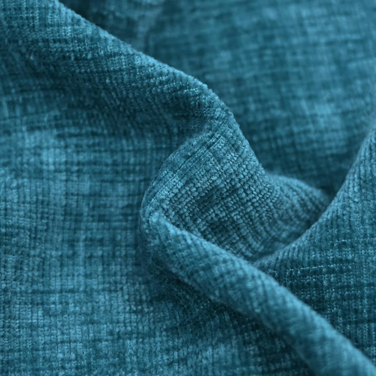 CaliTime Throw Pillow Covers Decorative 20 X 20 Inches Pack of 2 Cozy Chenille Cushion Case for Couch Sofa Bed Living Room Home Ocean Blue