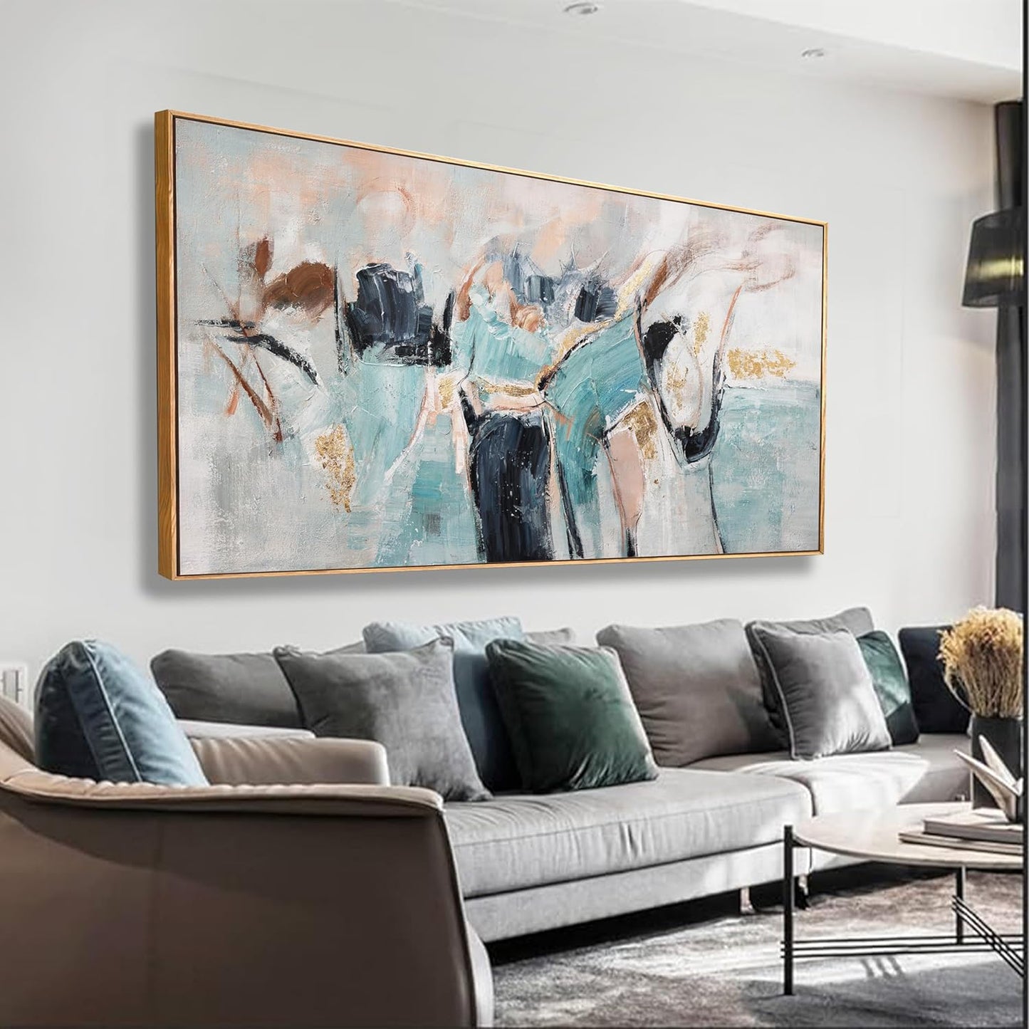 Wall Art Modern Minimalism Canvas Artwork Modern Paintings Colorful Fantasy Graffiti Framed Abstract Wall Art Decor Large Size For Living Room Kitchen Bedroom Office 29 * 58 Inch