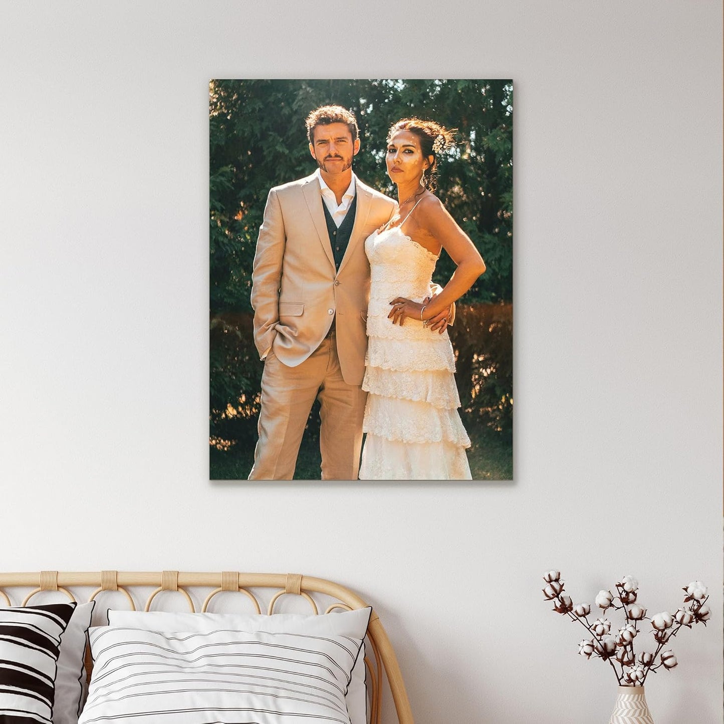 Tapuayts Personalized Custom Canvas Poster: Upload Your Image/Photo for Custom Photo-to-Poster Printing, Quality Wall Art Print (12" X 16")