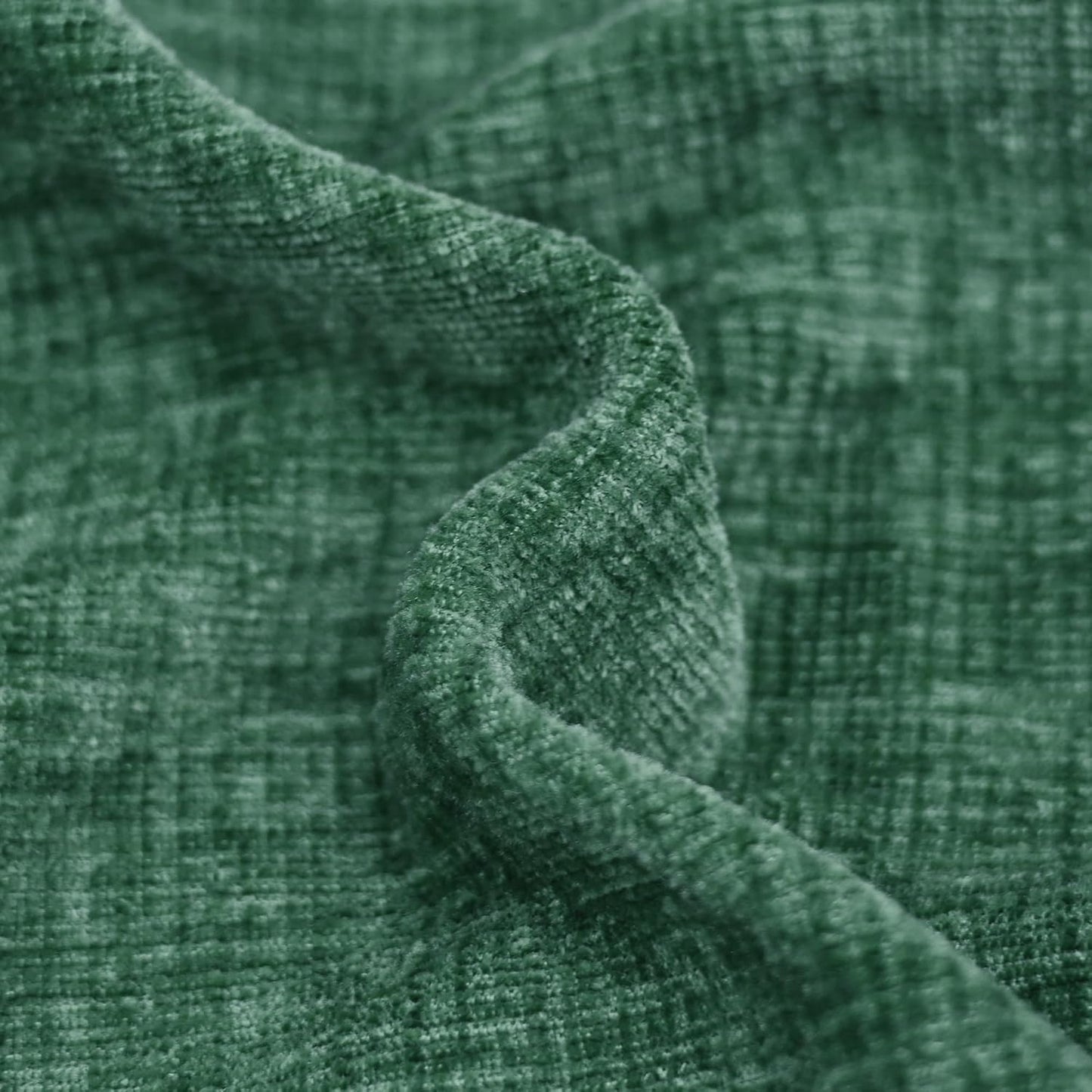 CaliTime Throw Pillow Covers Decorative 20 X 20 Inches Pack of 2 Cozy Chenille Cushion Cases for Couch Sofa Bed Living Room Home Dark Green