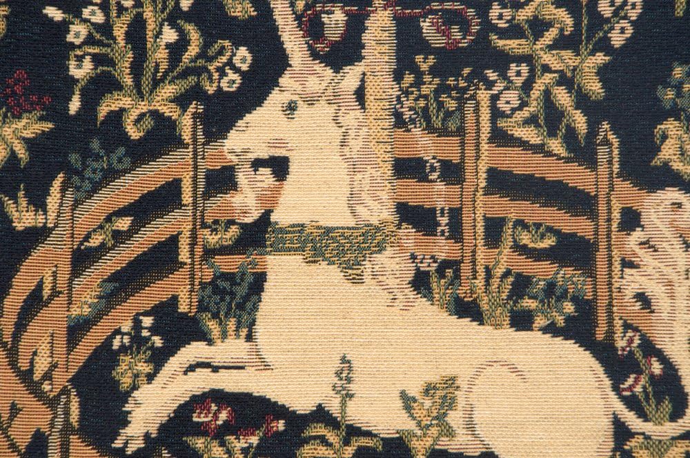 Charlotte Home Furnishings Decorative Pillow Covers for Couch 13X13 in Unicorn Throw Pillow Covers for Sofa Tapestry Square Pillow Cases for Bed Living Room Soft European Cotton Jacquard Woven