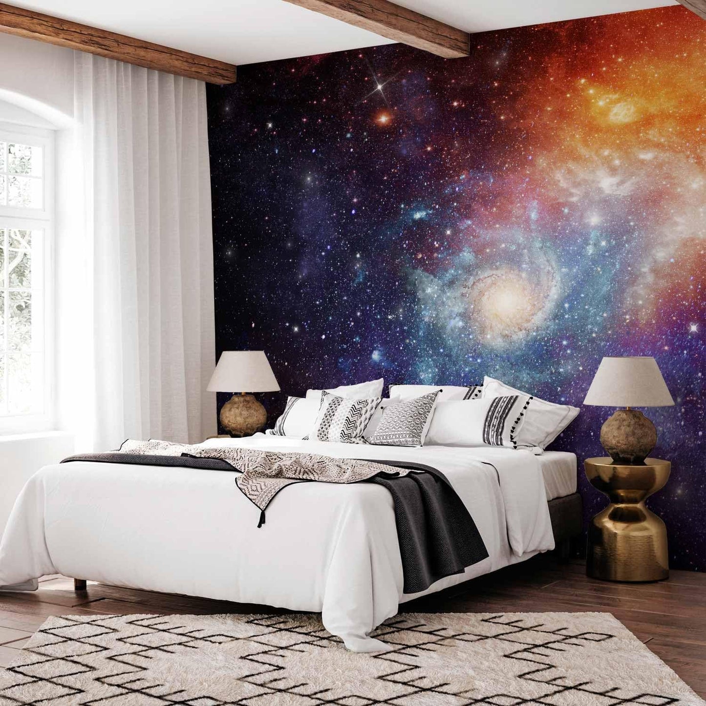 artgeist Premium Wall Mural Cosmos Galaxy 138x101 in - XXL Non-Woven Wallpaper Fleece Wall Decor Photo Print Picture Image Design Home f-C-0101-a-a