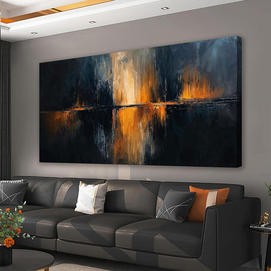 Canvas Wall Art Decor Large Black Wall Art Prints Modern Gold Wall Art Decorations Abstract Canvas Art Wall Decor Wall Art Pictures for living Room Large Artwork for Walls Home Office Decor 29"X58"