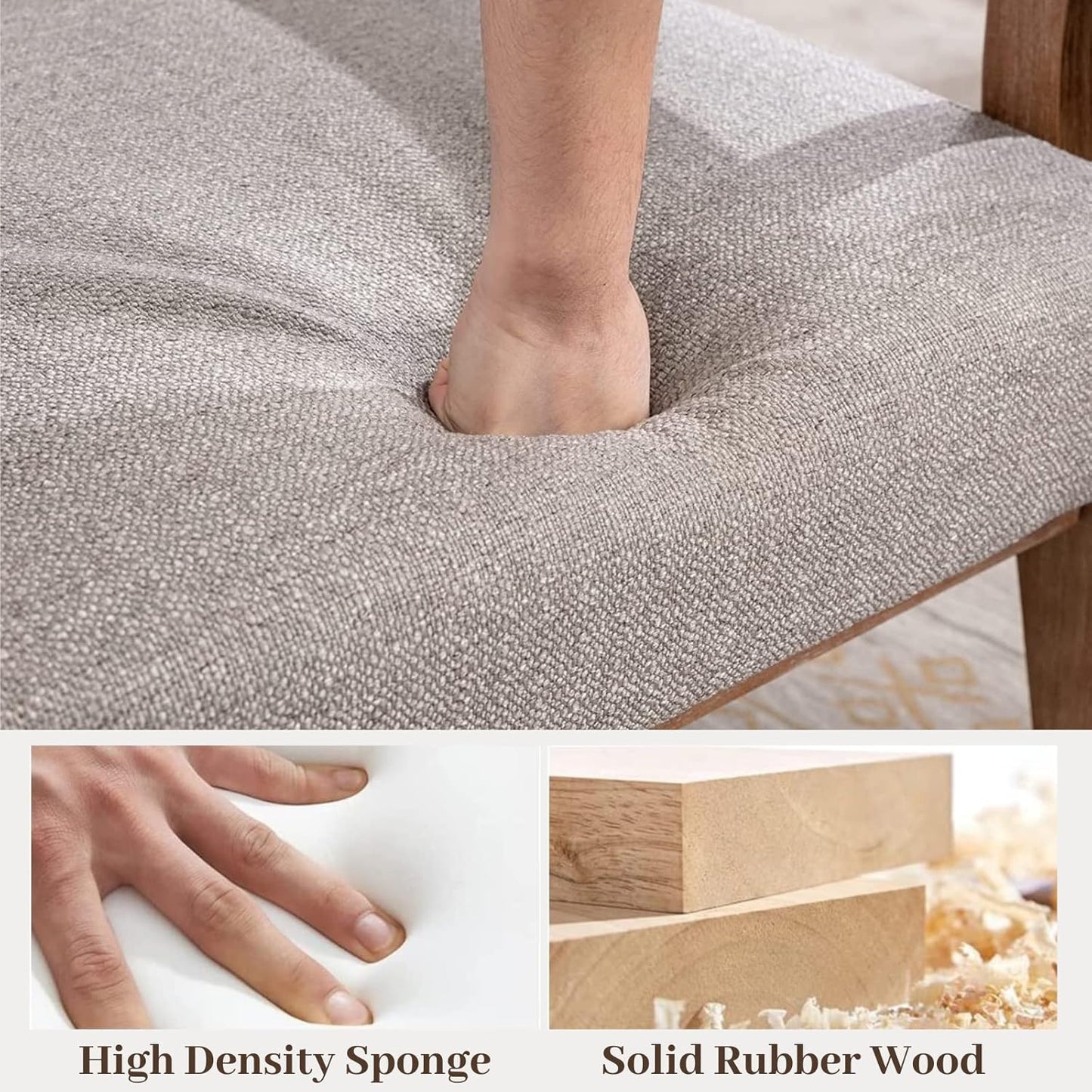 Upholstered Recliner Chair Mid Century Modern Accent Chair Comfy Fabric Armchair Indoor Corner Chair with Wood Frame for Bedroom Living Room Sitting, Grey