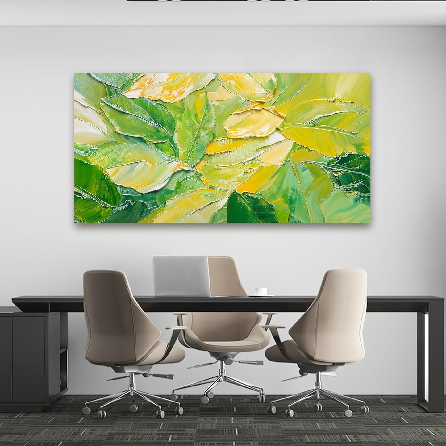 Canvas Wall Art Decor Large Wall Art Pictures for Living Room Artwork for Walls Abstract Green Wall Art Prints Abstract Canvas Art Wall Decor Wall Decorations Bedroom Home Aesthetic Wall Art Decor 24"X48"