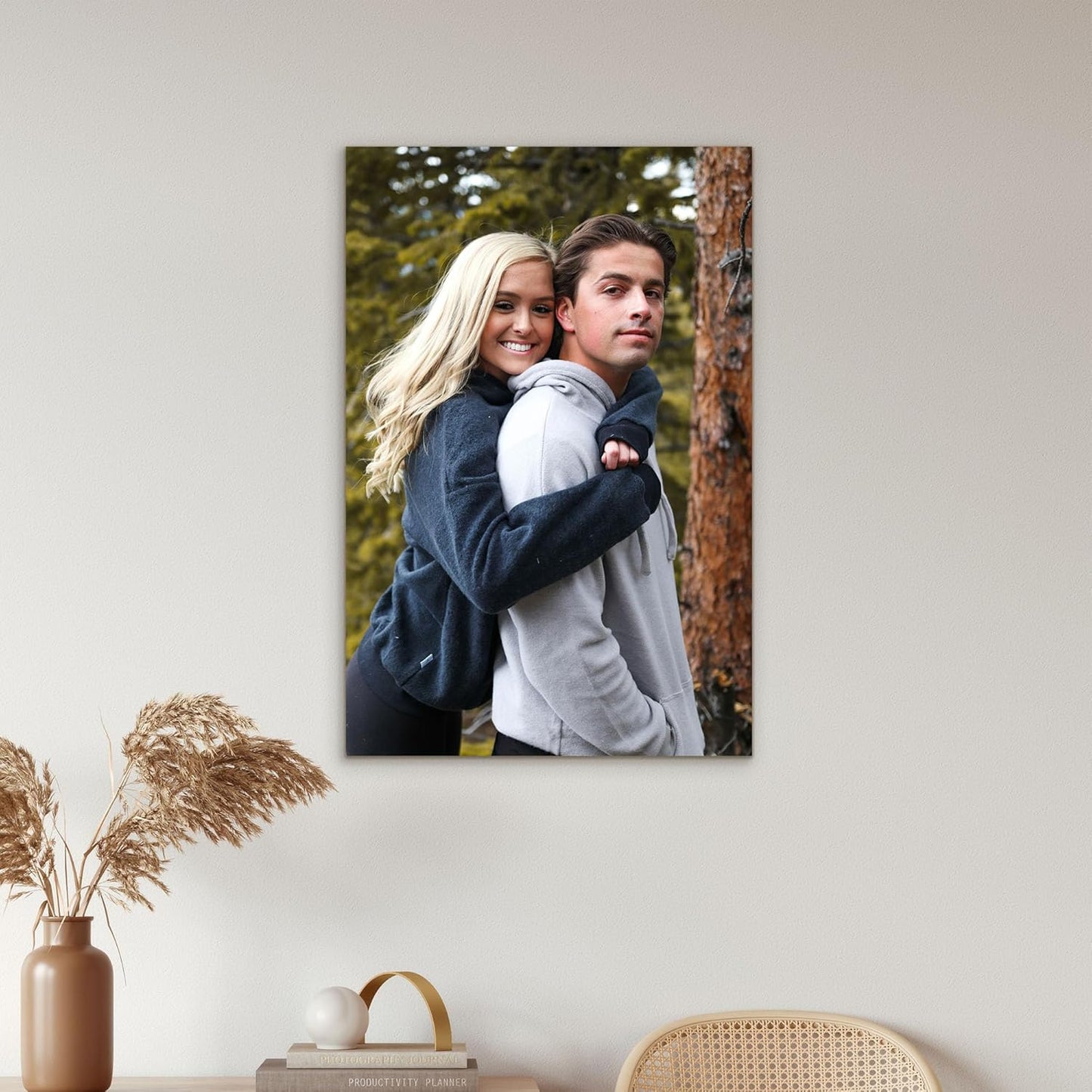 Tapuayts Personalized Custom Canvas Poster: Upload Your Image/Photo for Custom Photo-to-Poster Printing,Quality Wall Art Print (20" X 32")