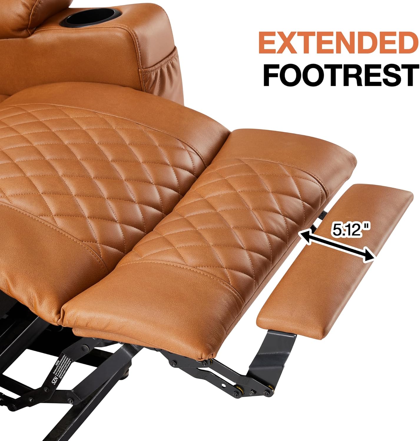 Dual Motor Power Lift Recliner Chairs with Heat and Massage for Elderly, Leather Recliners with Extented Footrest,Infinite Position Lift Chair with Cupholder,USB & Type C Ports(Light Brown)