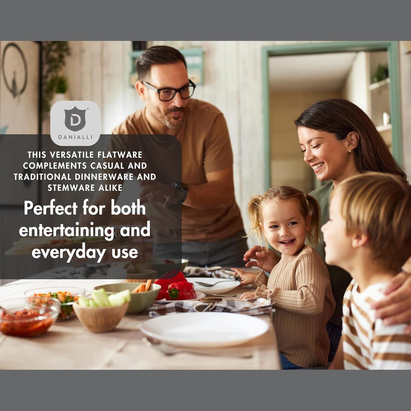 Silverware Set for 6 – 18/10 Stainless Steel Flatware, Mirror Finish, Dishwasher Safe, Durable and Balanced Utensils, Modern Tableware (30-Piece Set, Fidenza)