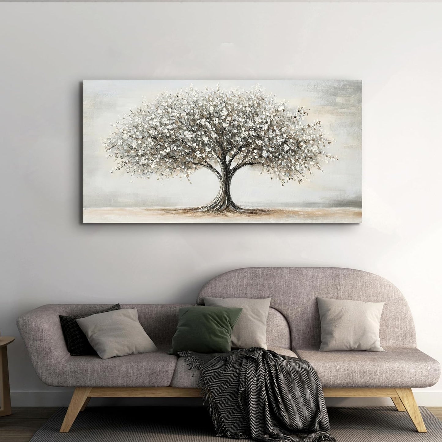 Canvas Wall Art Decor Tree of Life Art Modern Black and White Art Prints Canvas Art Wall Decor Artwork for Walls Decorations Pictures for Living Room for Home Office Wall Decor 20"X40"
