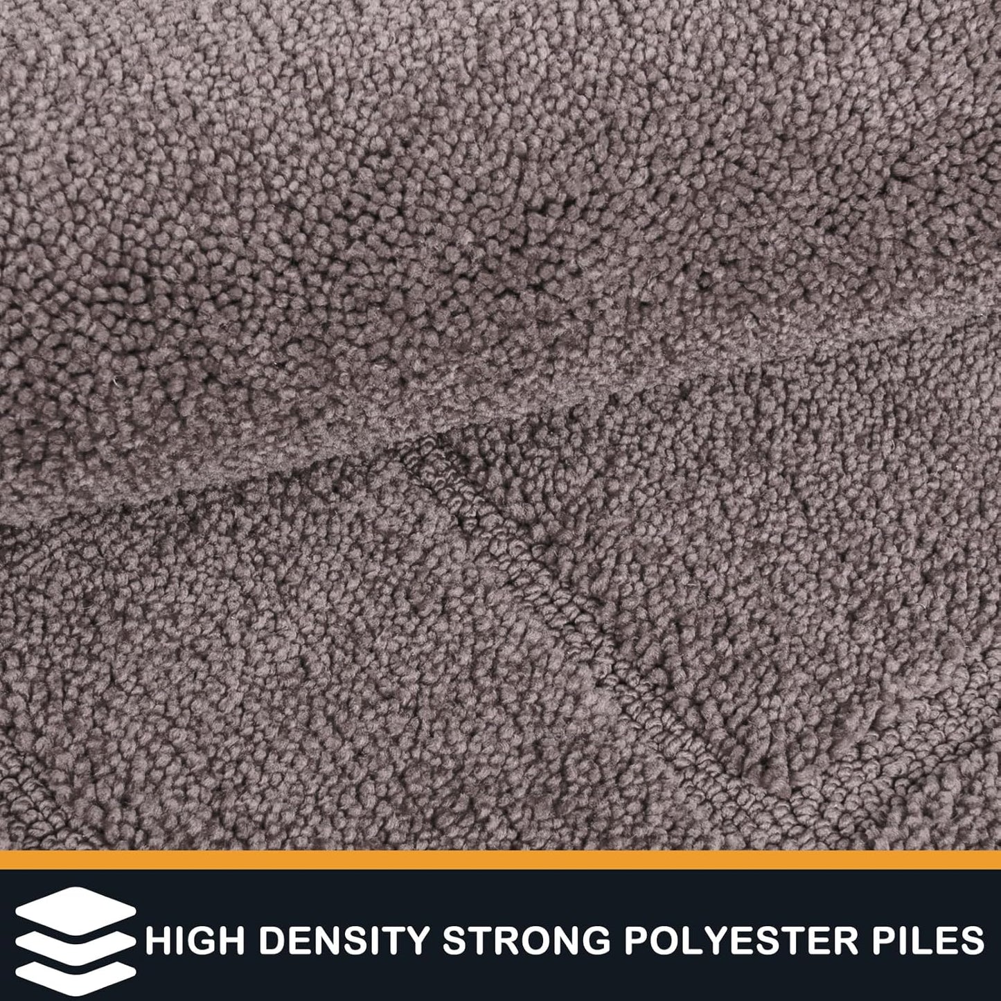 PURRUGS Dirt Trapping Door Mat 34" x 59", Non-Slip/Skid Machine Washable Entryway Area Rug, Dog Doormat, Super Absorbent Welcome Mat for Muddy Wet Shoes and Paws, Grayish Brown