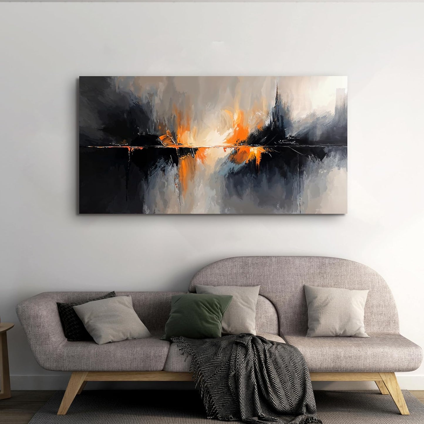 Canvas Wall Art Decor Wall Art Pictures for Living Room Black and White Wall Art Prints Abstract Canvas Art Wall Decor Modern Abstract Wall Art Artwork for Walls Bedroom Office Decor 20" X 40"