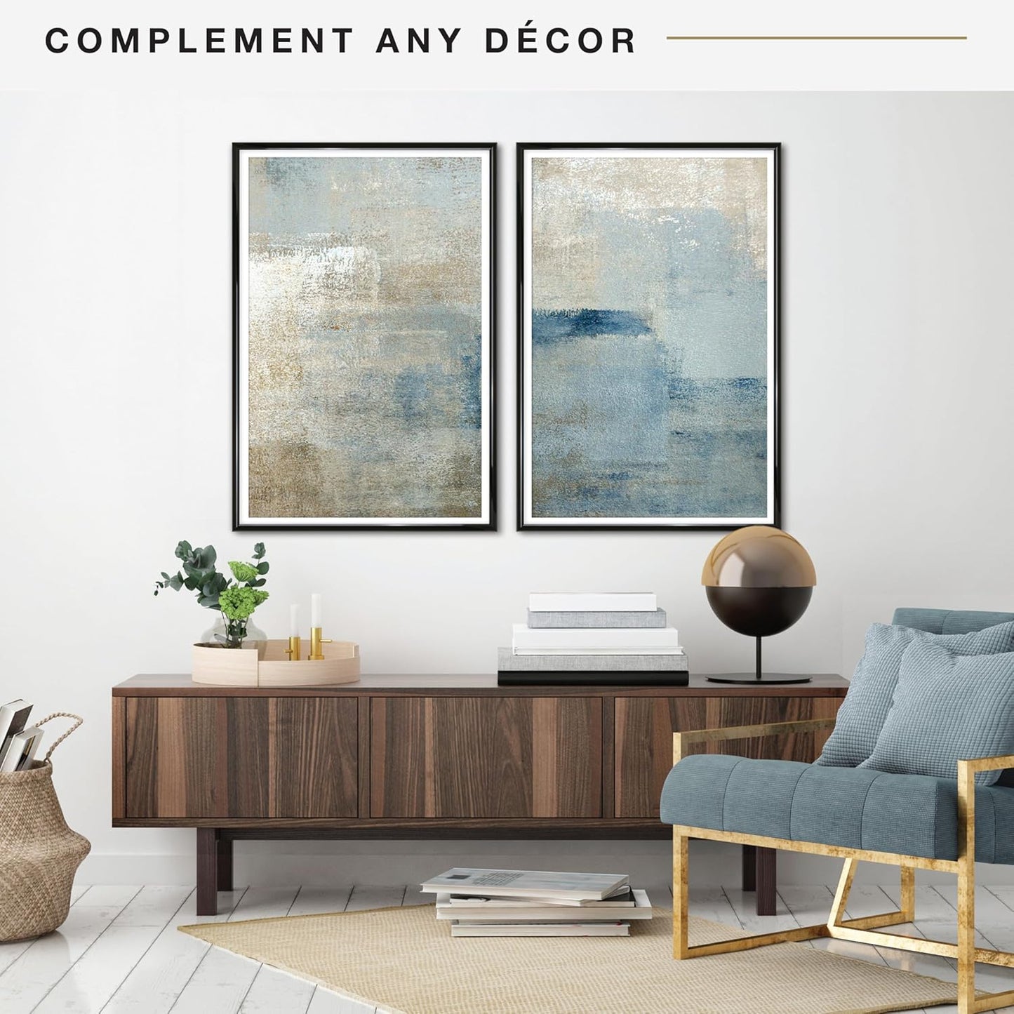 MCS Trendsetter Movie Poster Frame 27x40 Black High-Gloss, Vertical & Horizontal Wall Hanging Large Picture Frame for Photos, Artwork & Custom Posters (2-Pack)