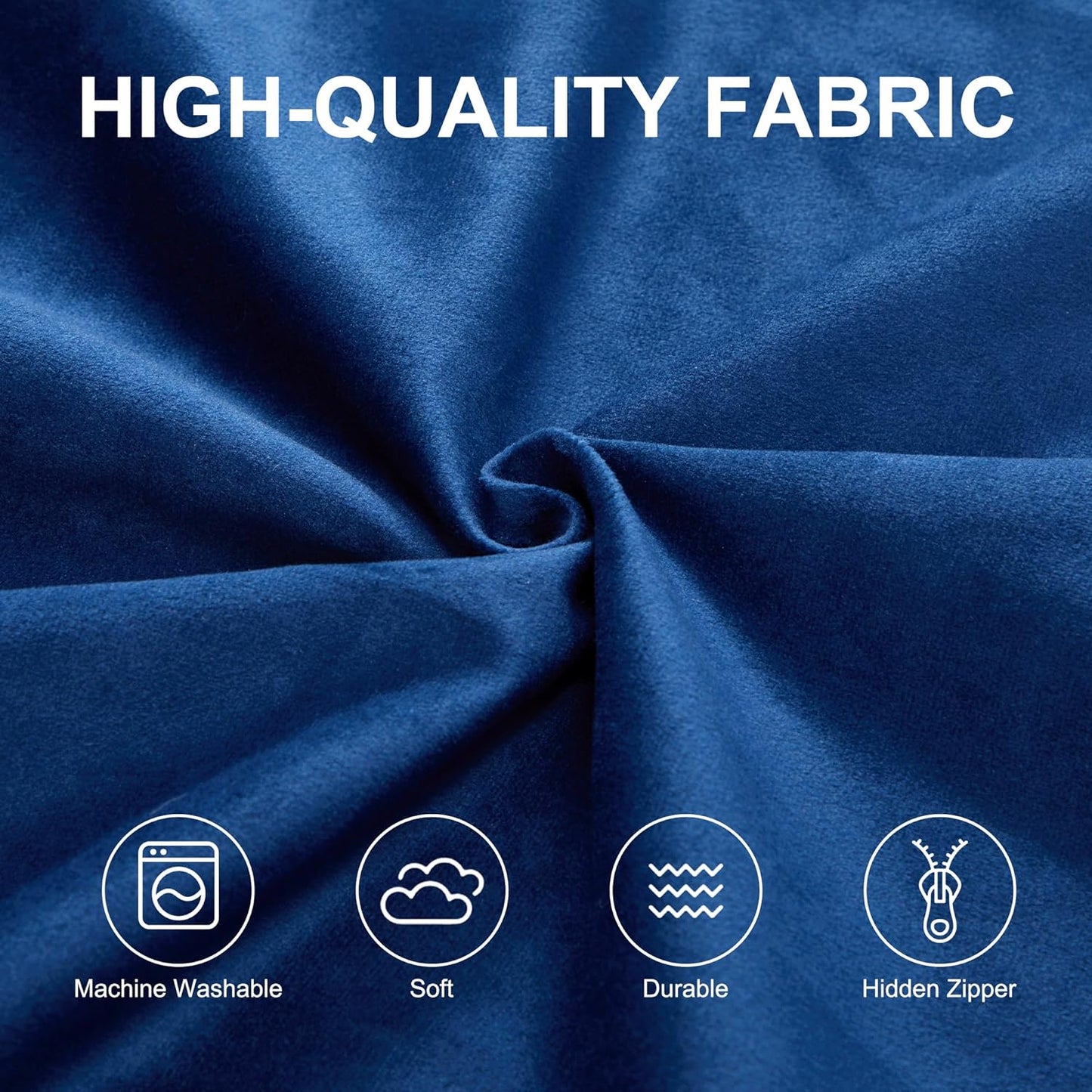 Hobestluk 6FT Bean Bag Chair Bean Bag Chairs for Adults Giant Bean Chairs with Velvet Cover, Memory Foam BeanBag Chair Fluffy BeanBag Chairs for Living Room, Bedroom- Blue (70" x 70" x 15")