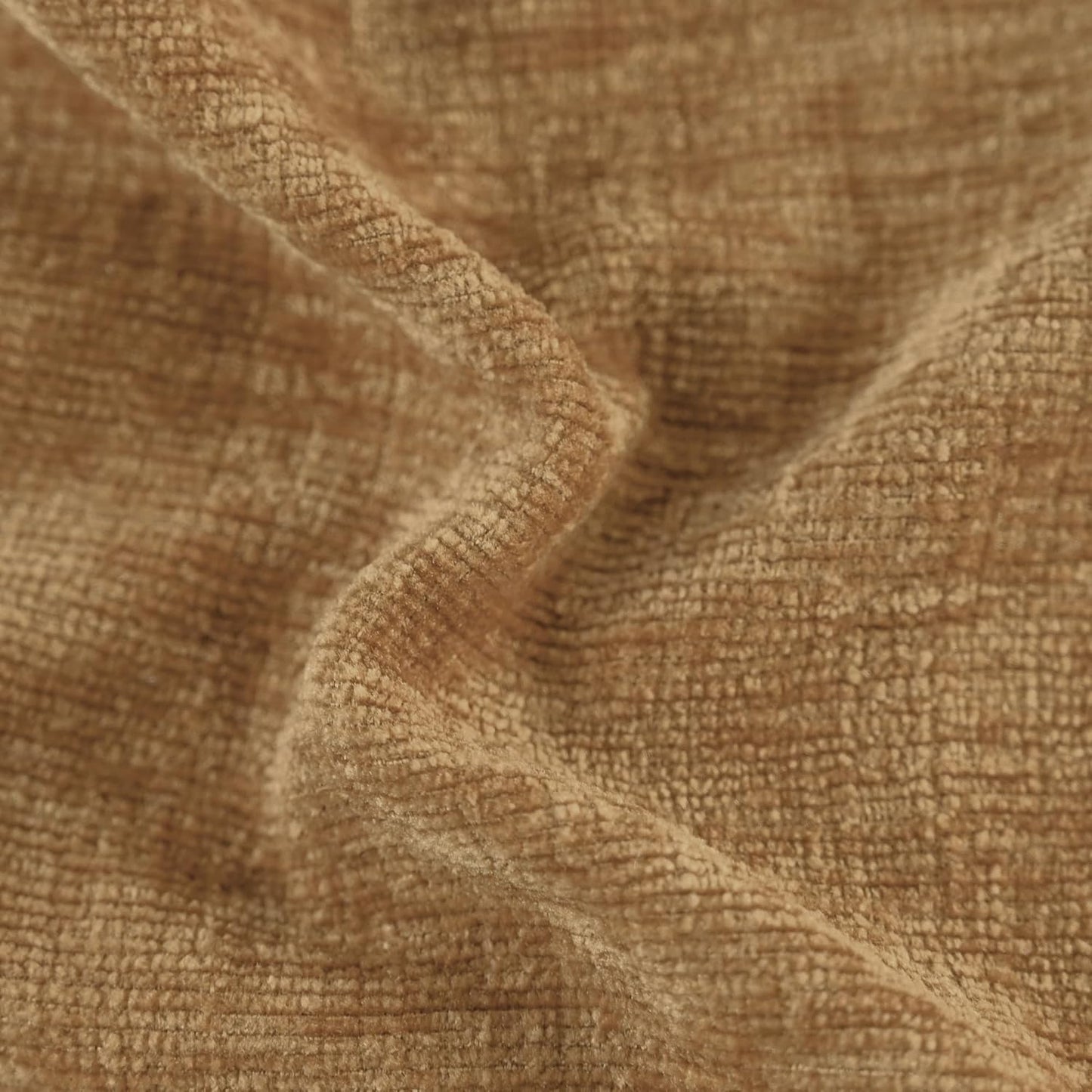 CaliTime Throw Pillow Covers Decorative 16 X 26 Inches Pack of 2 Cozy Chenille Cushion Cases for Couch Sofa Bed Living Room Home Apricot Brown