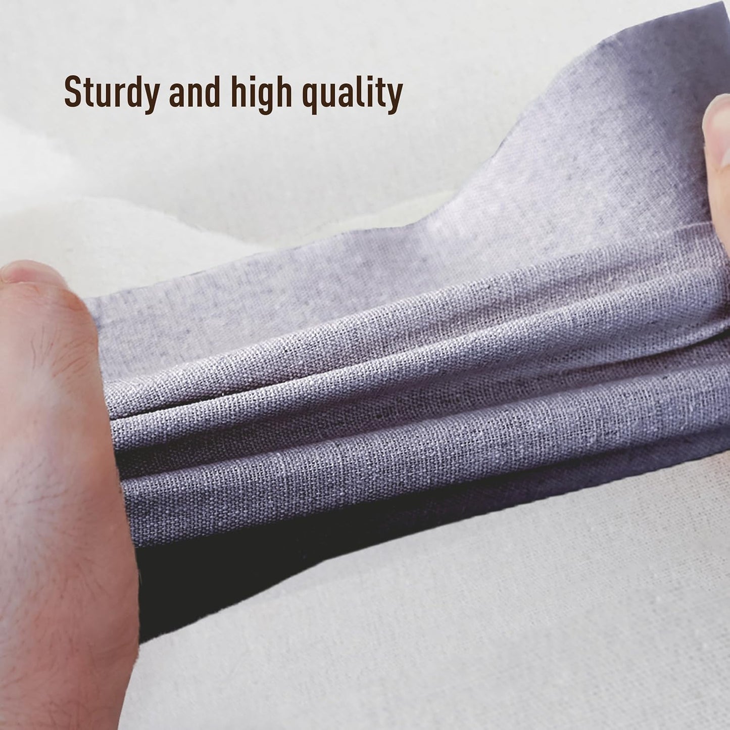 Citylife 3-Pack Collapsible Storage Bins with Lids, Linen Fabric Foldable Storage Boxes, Cube Closet Organization for Clothes, Blankets and Books, Gray