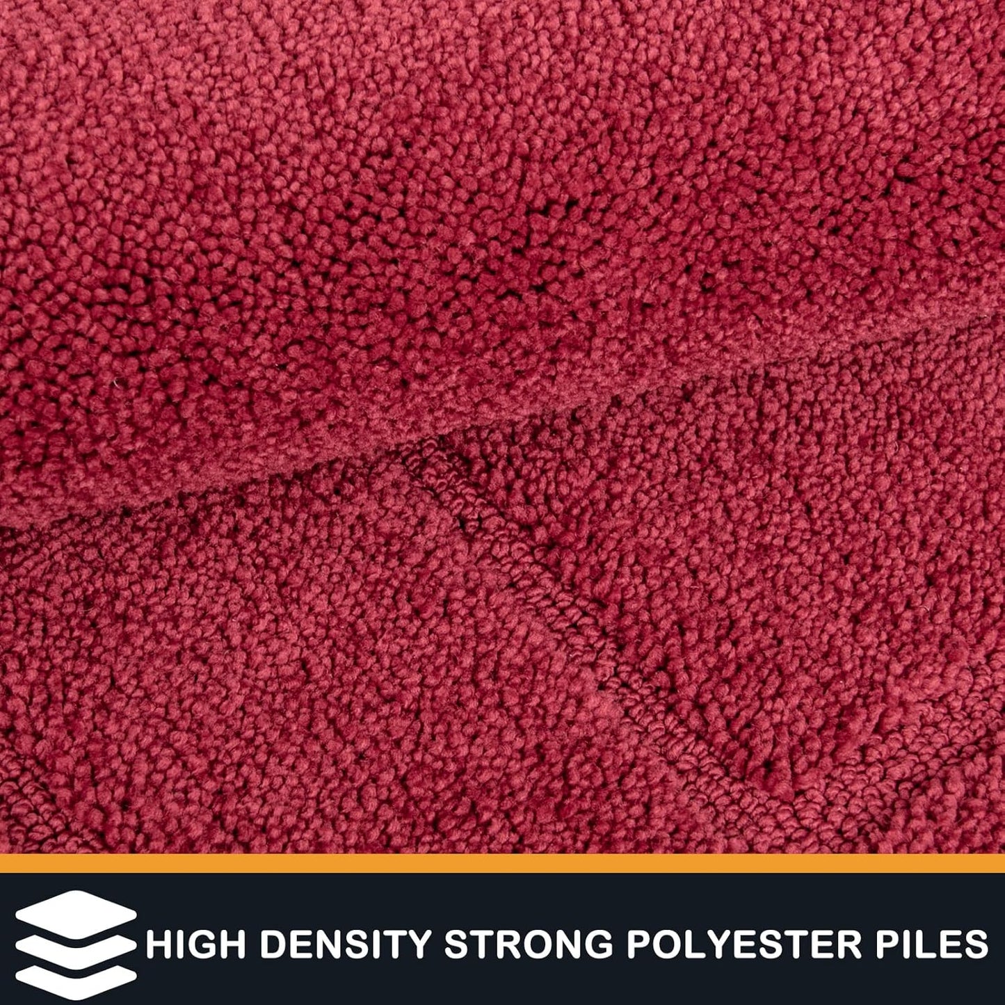 PURRUGS Dirt Trapping Door Mat 24" x 59", Non-Slip/Skid Machine Washable Entryway Rug, Dog Doormat, Super Absorbent Welcome Mat for Muddy Wet Shoes and Paws, Burgundy Red