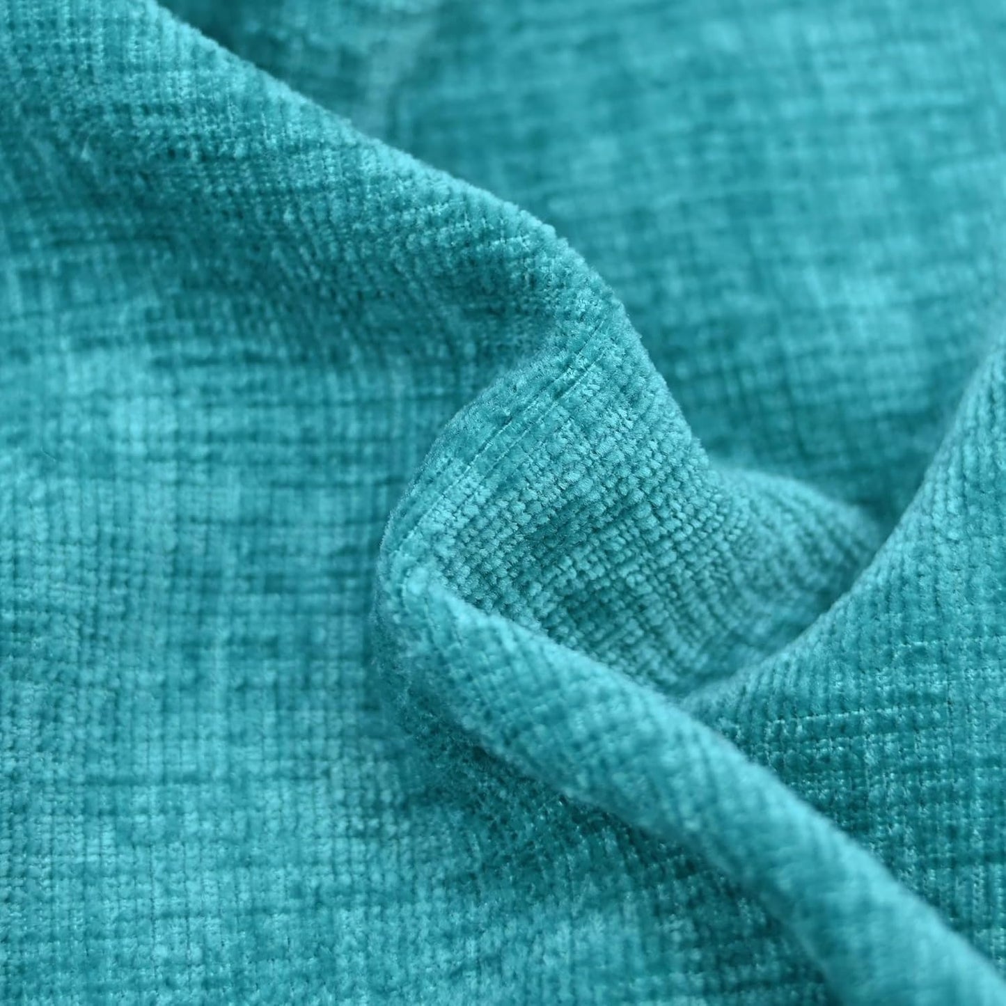 CaliTime Throw Pillow Covers Decorative 18 X 18 Inches Pack of 2 Cozy Chenille Cushion Cases for Couch Sofa Bed Living Room Home Lake Blue