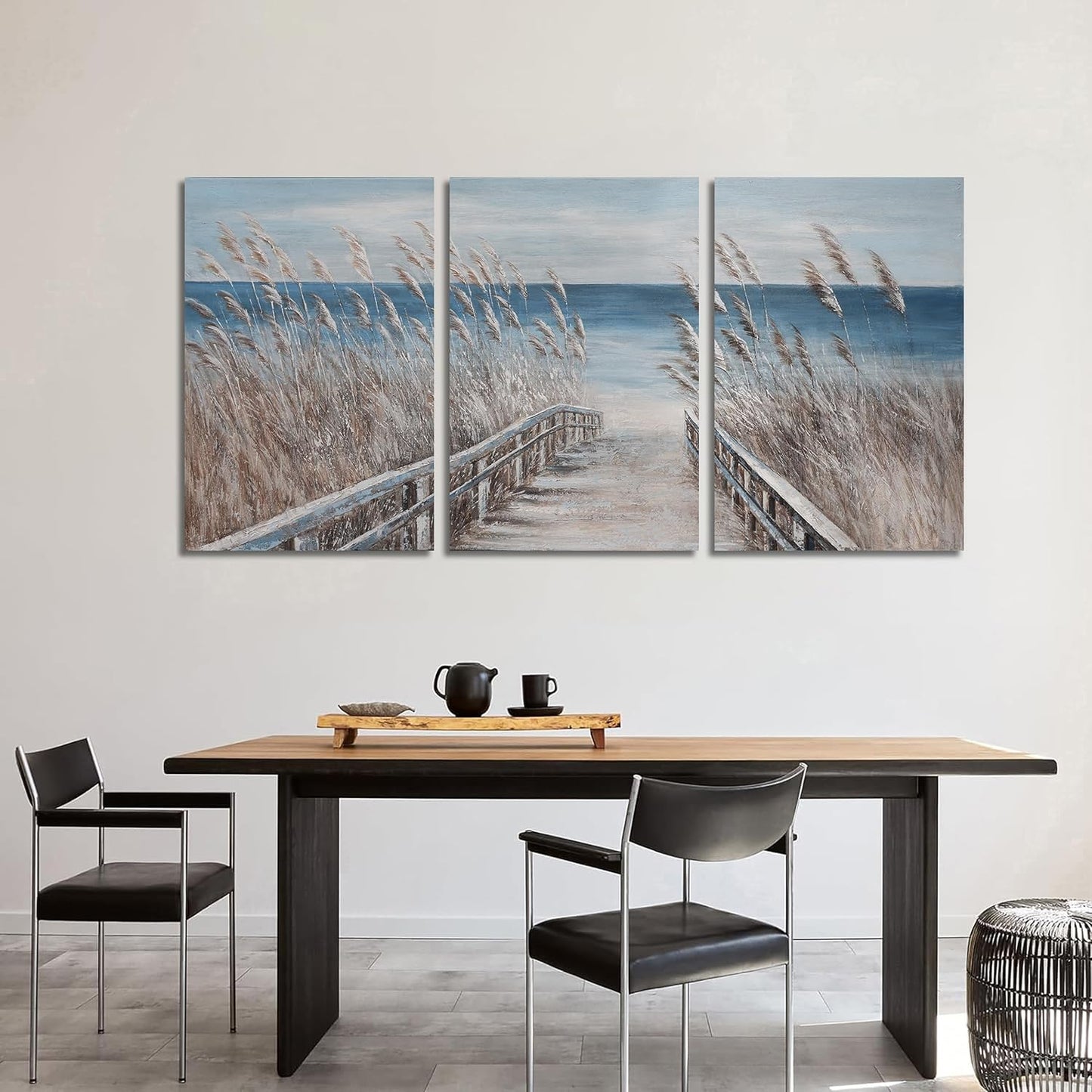 Canvas Wall Art Decor Large Wall Art Pictures for Living Room Beach Coastal Wall Art Decor Artwork for Walls Landscape Natural Wall Art Prints Art Work For Room Office Home Wall Decor 24" X 36" X 3pcs