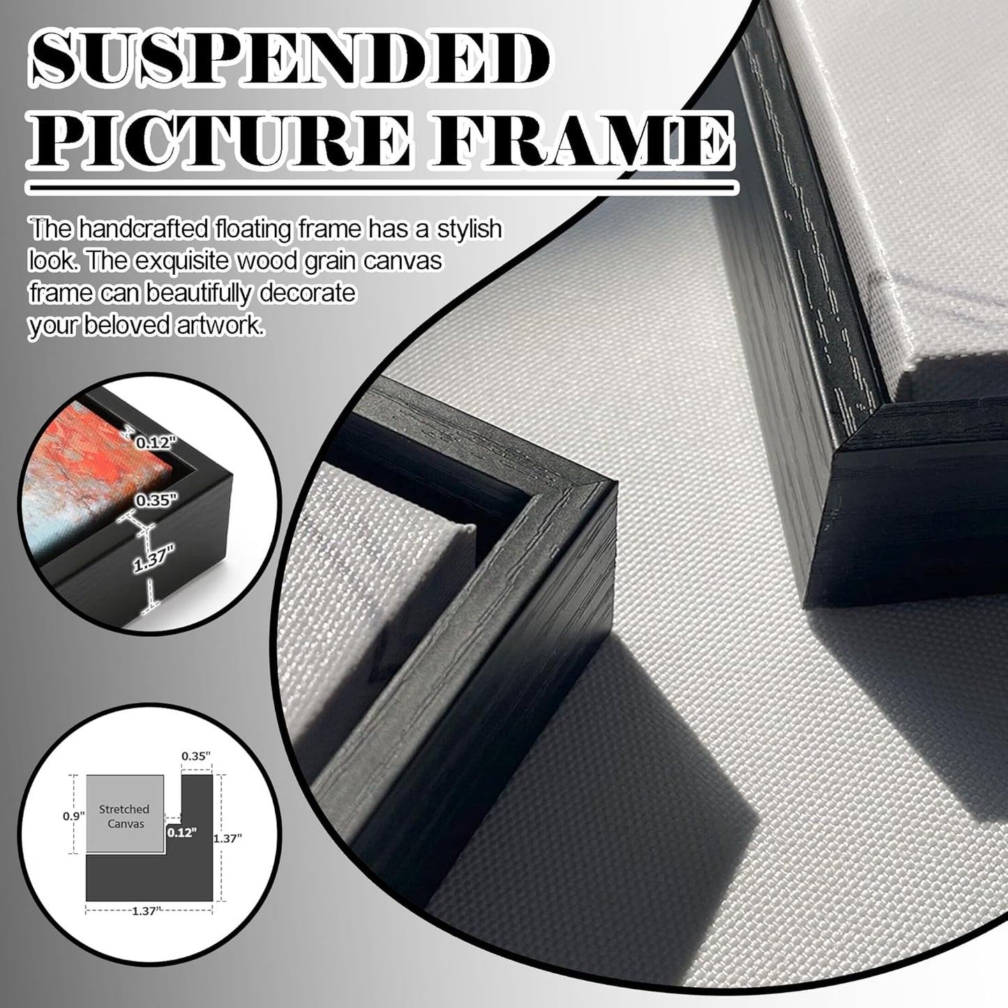 QZQCBLC Large Framed Wall Art, Vintage Rustic Abstract Landscape Canvas Wall Pictures Highland Cow Canvas Print Paintings Artwork for Living room Bedroom kitchen Home Office Decor 29x58 IN