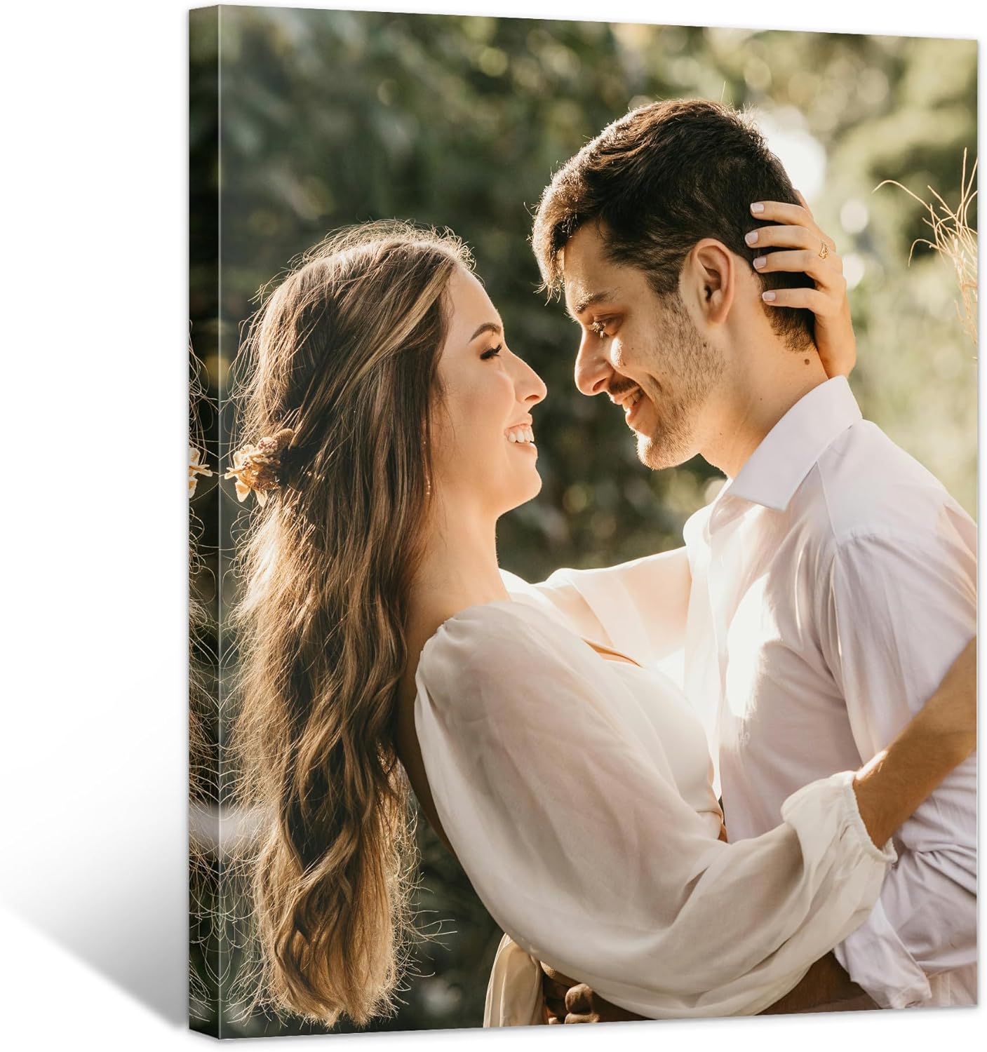 WayToLight Custom Canvas Prints with Your Photos Framed Personalized Picture Canvas Prints Wall Art Ideal for Home Decor Christmas Family Gifts (16" x 20")