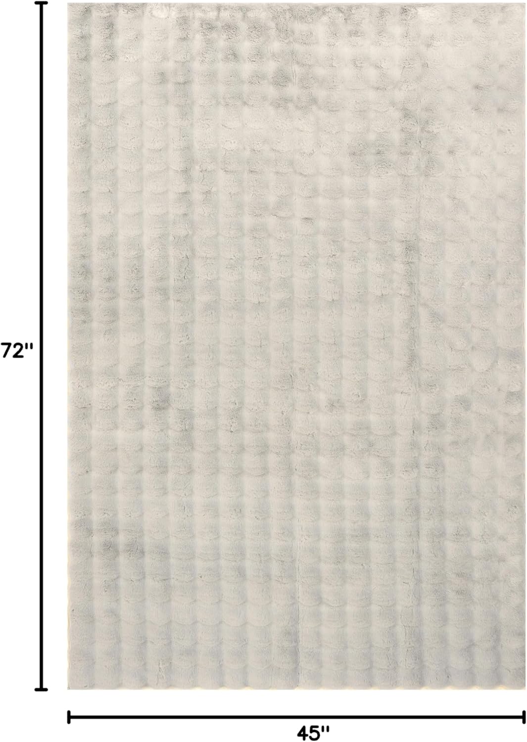 nuLOOM 3'9" x 6' Cozy Plush Area Rug, Machine Washable, Non-Slip, Soft Fluffy Shag Carpet for Living Room Bedroom Kids Nursery Home Decor, Jeni Grey