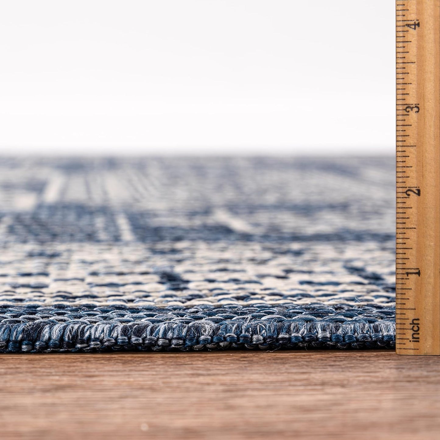 Keen Home Design Terrace Outdoor Area Rug - 5x8 Washable Indoor/Outdoor Rug for Patio, Kitchen, Balcony, Beach, Garden, Deck and Porch, Size: 5'3"x7'7"