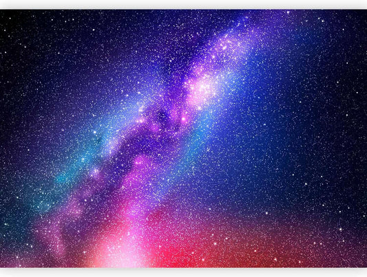artgeist Wall Mural Galaxy 157x110 in - XXL Non-Woven Wallpaper Fleece Wall Decor Photo Print Picture Image Abstract Space Sky Star Cloud Violet f-C-0487-a-a