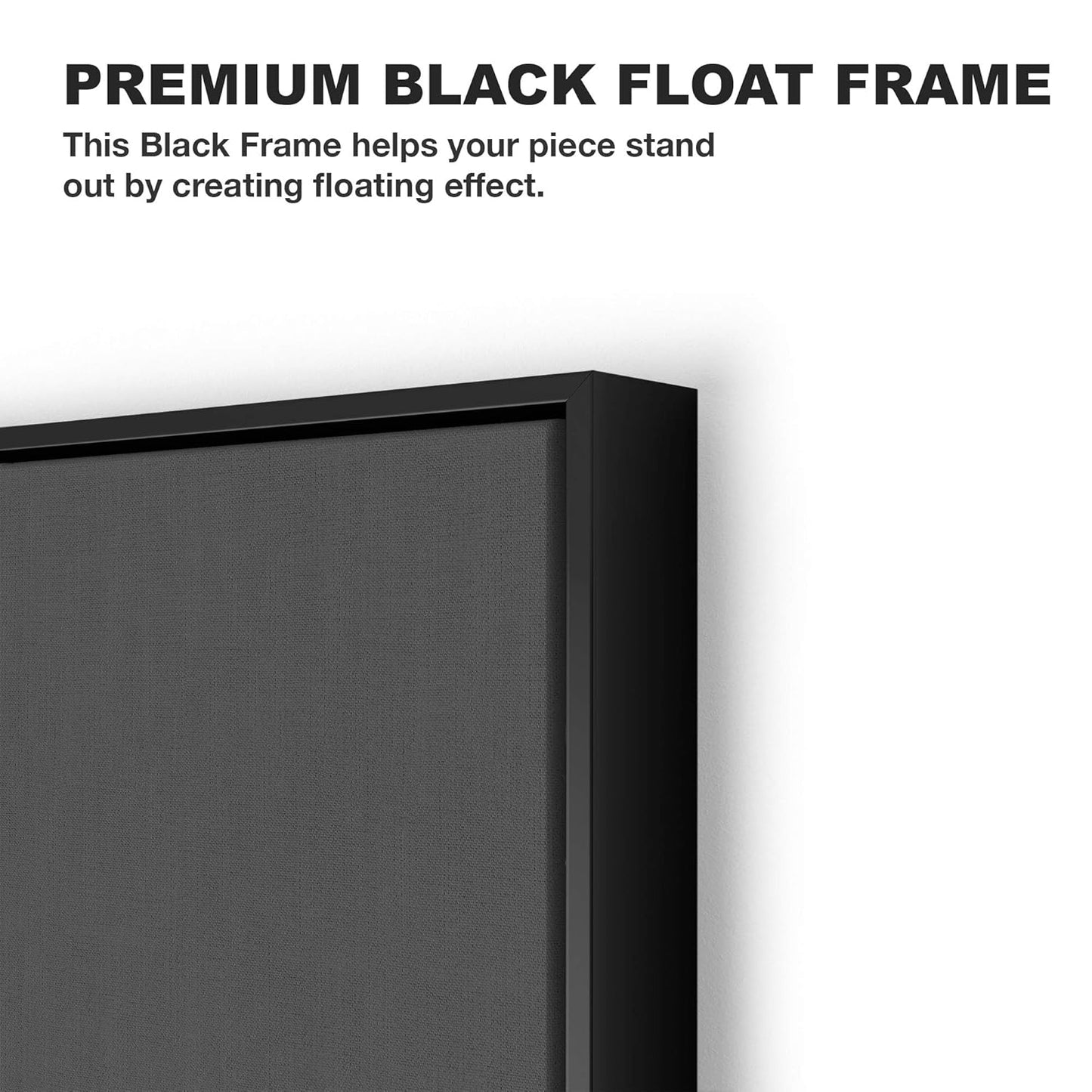 Death Star Inspired Canvas Print Wall Art | Futuristic Space Station Artwork | Smooth Surface Home Decor – Various Sizes (12in x 8in Modern Black Framed)