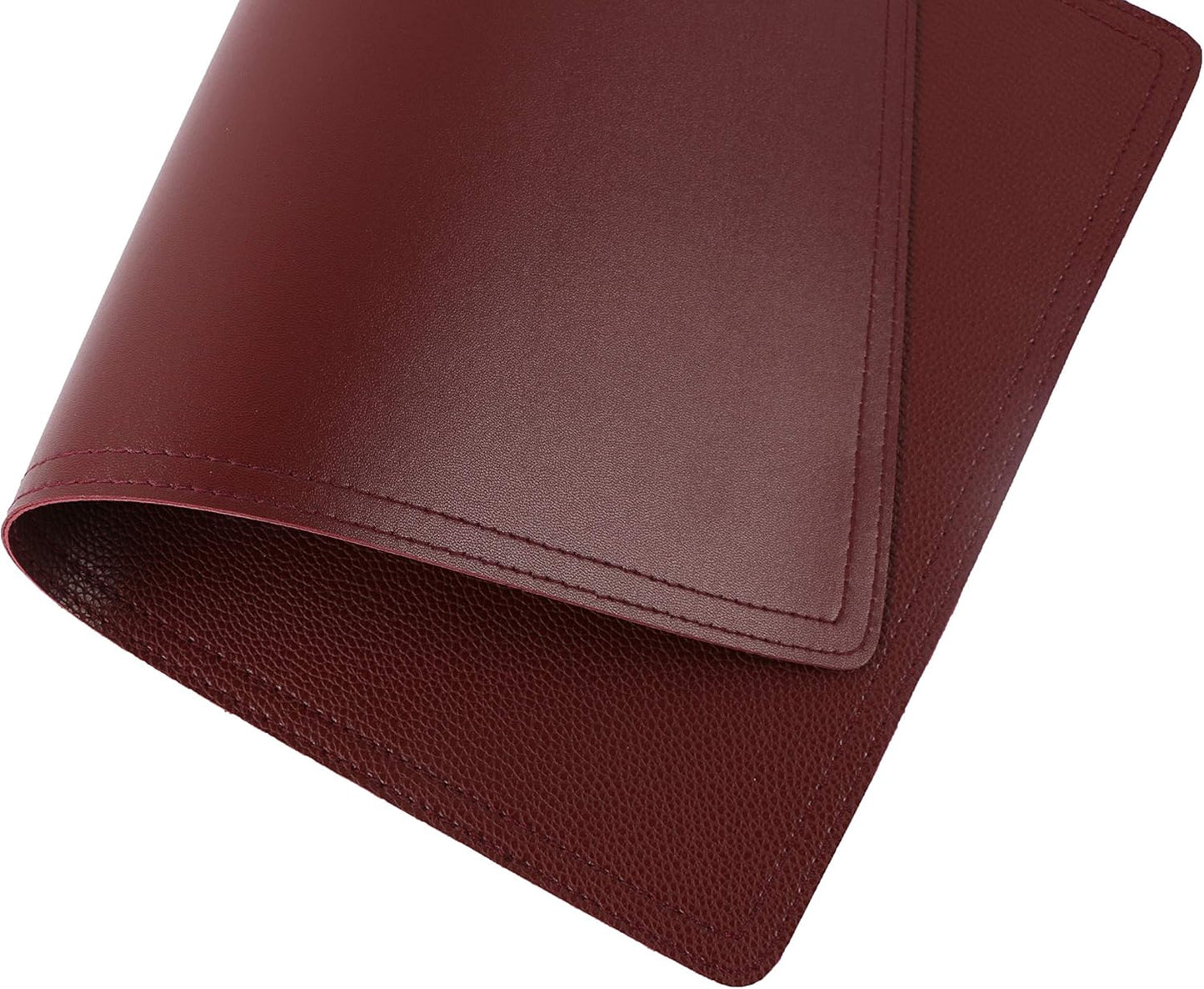 Set of 6 Faux Leather Placemats, PU Table Mats, Waterproof, Stain Resistant, Heat Resistant, Easy to Clean for Kitchen Dining Table,Conference Table