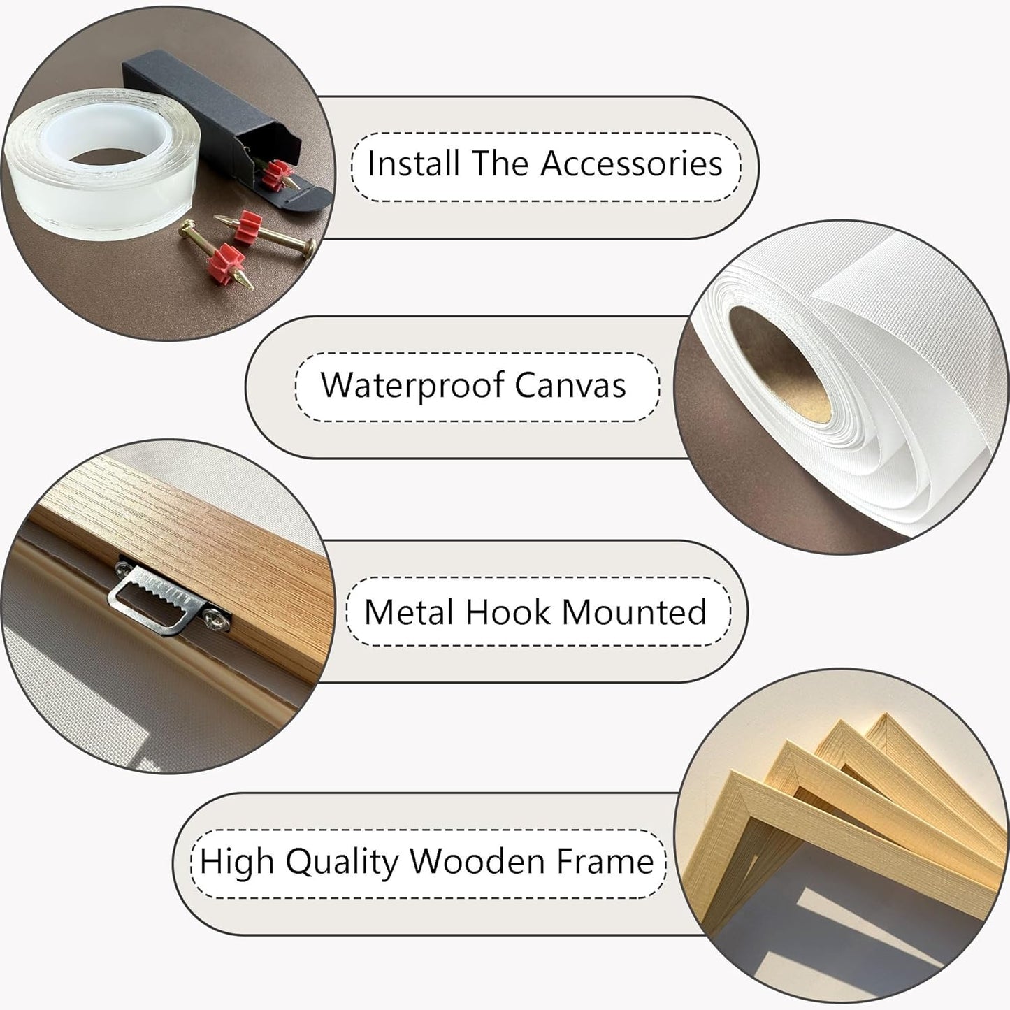 HGUAOA Coastal Wall Art - Large Landscape Wall Pictures for Living Room, Bedroom Pictures, Ocean Beach Artwork, Blue Wall Art, Above Bed Decor, Coastal Landscape Wall Art, Beach Pinting