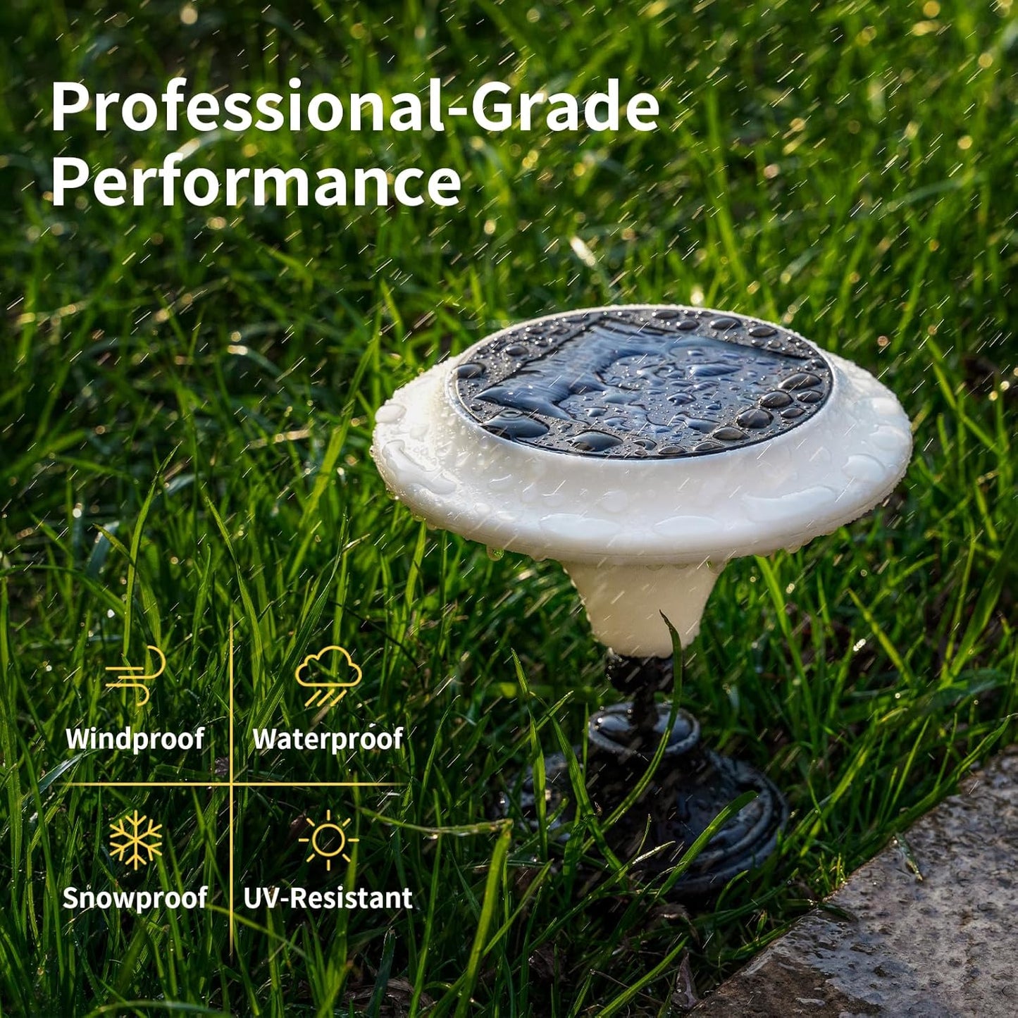 Solar Table Lights Outdoor, 6 Pack Classic Martini-Shaped Lanterns with Base & Ground Stakes, Waterproof LED Solar Powered Decorative Lights for Patio Table Garden Path (Warm White)